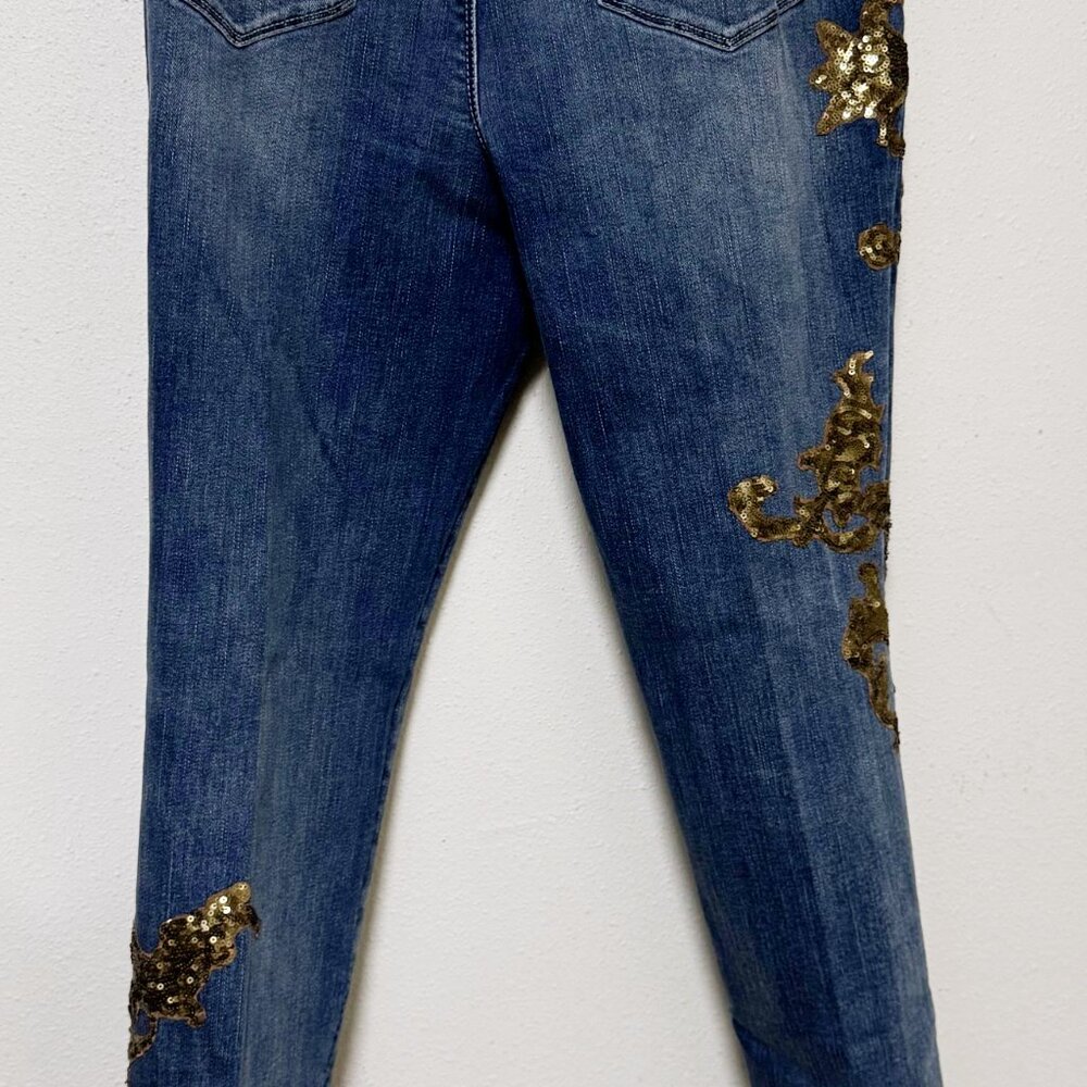 Chico's Platinum Jegging, sequin embellished, size: 0, small, great condition - Picture 10 of 10